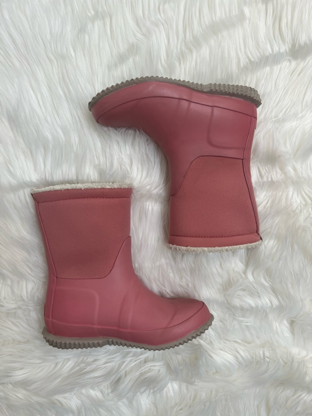 Hunter Sherpa pink boots -size 12